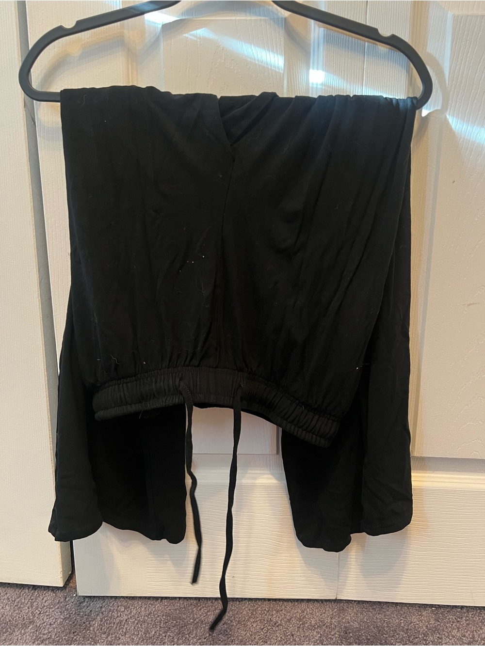 Black Drawstring Lounge Pants